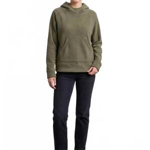 NEW HENRIETTE STEFFENSEN fleece pullover hoodie in dusty green